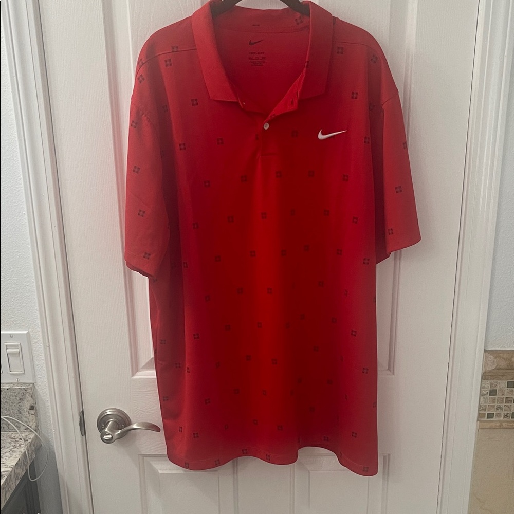 Nike Men's Bold Red Polo Shirt